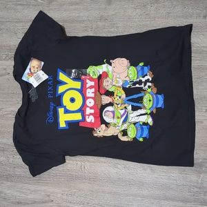 NWT Disney Pixar black Toy Story t-shirt Size M